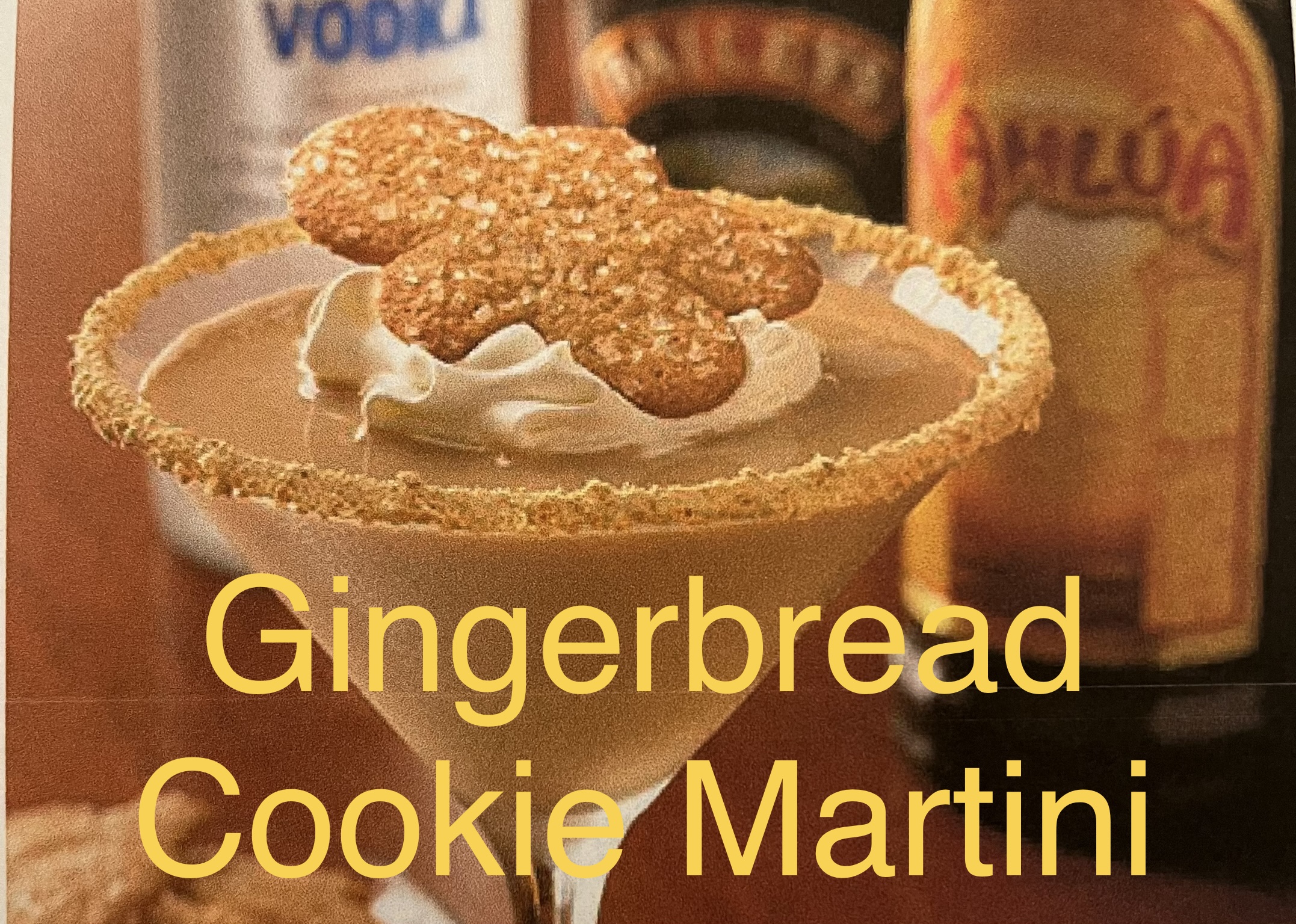 gingerbread cookie martini